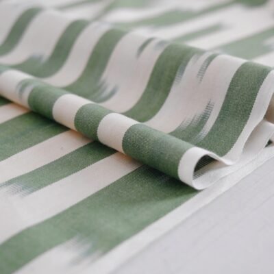 Alternative view of Dust Green Ikat Fabric Shona